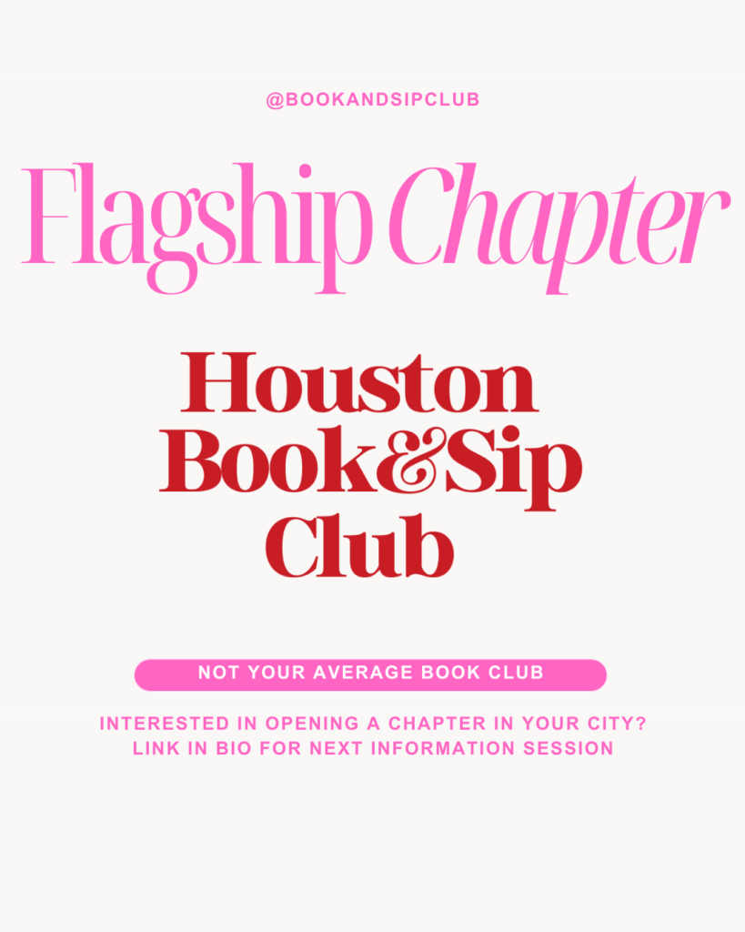 Flagship chapter and Book and Sip Club Founder